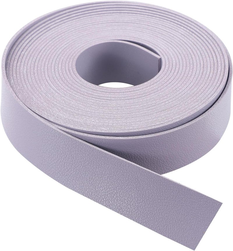 CDY Double Sided Leather Straps: 1 Inch Wide 200 Inches Long Leather Strip for DIY Craft Projects Bag Strap Very Suitable Traction Ropes (Purple) - Image 3